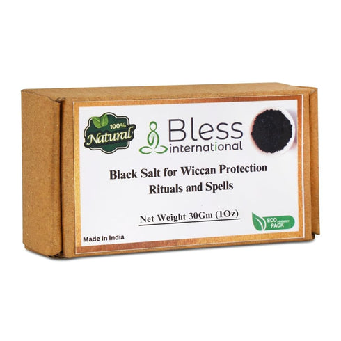 1 Oz(Ounce) Bless International Black Salt for Wiccan Protection Rituals and Spells