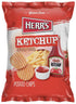 Pack (Pack 12, 1 Herr's Ketchup Ripple Potato Chips Sample of Ounce Bags) Bold and Tangy Ketchup-Flavored Chips Fun