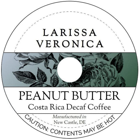 Larissa Veronica Peanut Butter Costa Rica Decaf Coffee (Single Serve K-Cup Pods) (Gourmet, Naturally