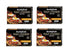 Smithfield Foods Smithfield Hometown Original Bacon, Fully Cooked, Ready-to-Eat, 14-16 slices, 4 pack