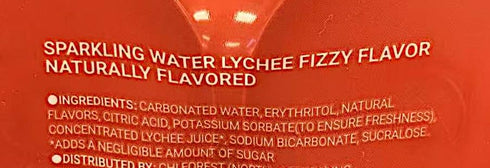 Generic (11.16 ozX6Can) Sparkling Water, Zero Sugar, Zero Calories, Lychee Fizzy Naturally Flavor, fl