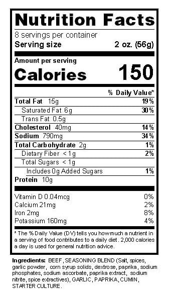 Nema 1lb Food - Cured and Fermented Premium Mild Sujuk (Soujuk)