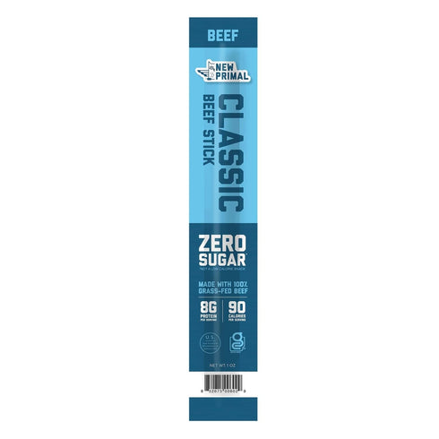 The New Primal Classic Beef Meat Stick, Whole30 Approved, Paleo, Keto, Pantry