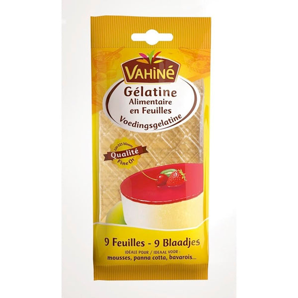 Vahine Feuilles de Gelatine French Gelatin Sheets, 9 sheets