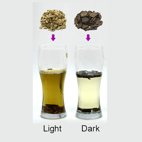 LKXHarleya 100g Dark Oak Chips Home Brewing Whisky Brandy Wine Making Wood Barrel Flavor French Oak Chips