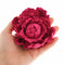 Cake Flowers 2 Count Gumpaste Flower for Cakes - Magenta Peony Decoration