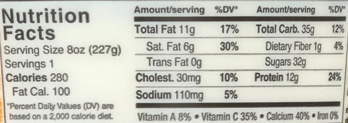 Noosa Yoghurt 8 OZ (Pack 12) Noosa Gluten Free Peach Yoghurt
