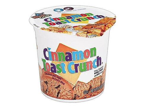 2 Oz., 6/Box (13897) General Mills Cinnamon Toast Crunch Cereal Breakfast Cups, Cinnamon Sugar