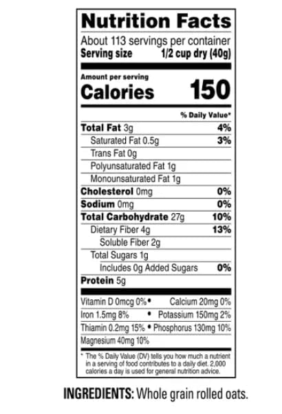 Generic 10 lb, 2 pack Quakers Old Fashioned Oats