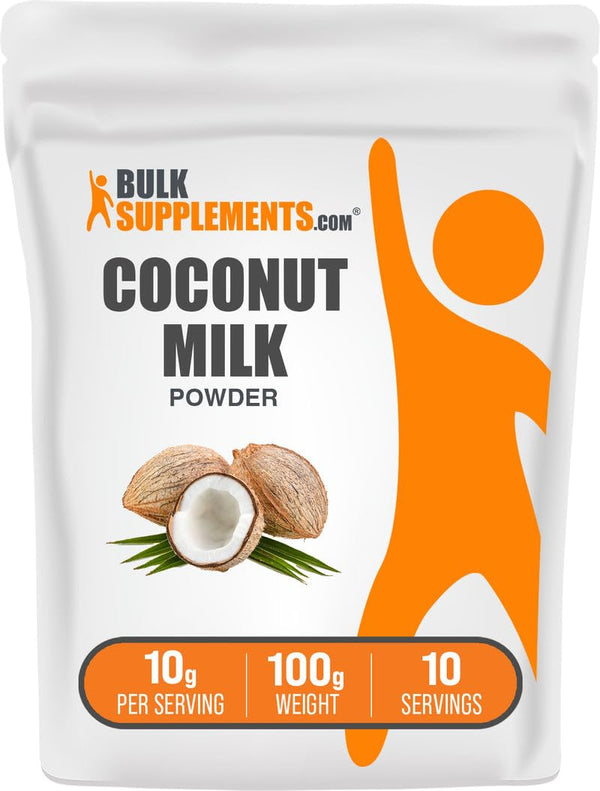 BulkSupplements.com Coconut Milk Powder - Powdered Coconut Milk - Dairy-Free Creamer -