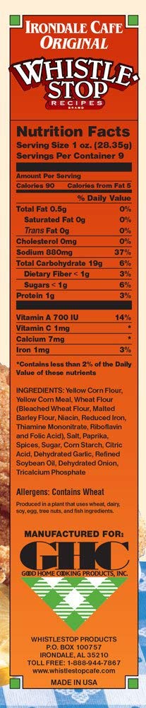 9-oz. 1 Original WhistleStop Cafe Recipes | Seafood Batter | | Box
