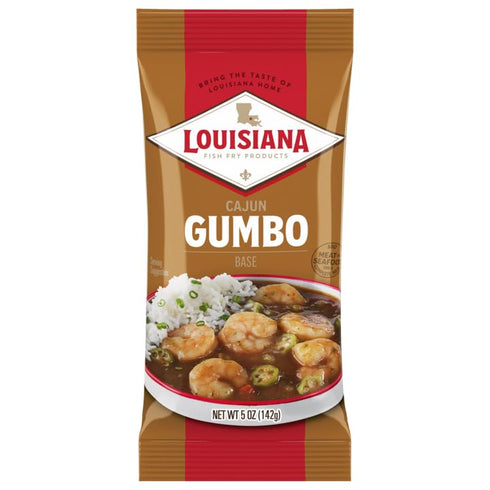 Louisiana Base Gumbo, 5 Ounce (Pack of 5), Authentic Delicious Gumbo, Just Add Your Choice of Meat