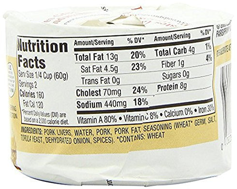Underwood 4.25 (Pack 4) Liverwurst Spread Ounce