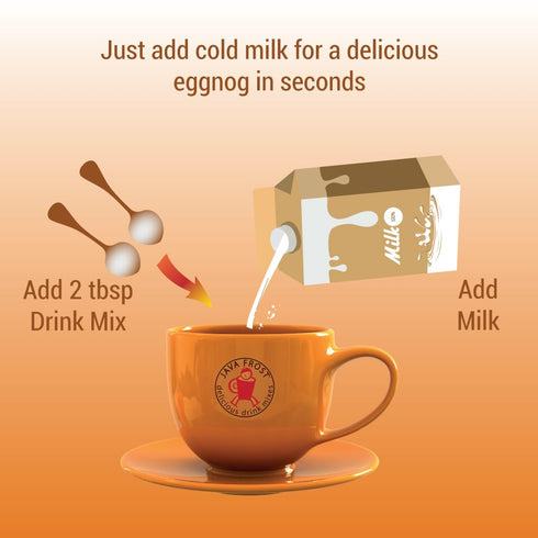 8 oz (2 Pack) Instant Eggnog Drink Mix, Bag