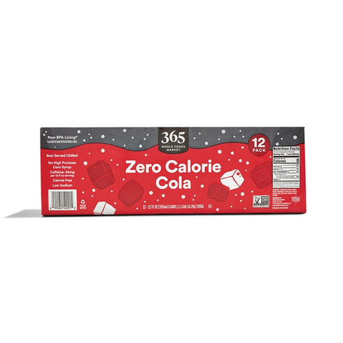 365 by Whole Foods Market 12 Pack, 12 Oz , Zero Calorie Cola, Fl
