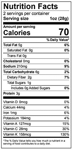 Brad's Plant Based Organic Crunchy Kale, Original with Probiotics - 3 Bags, 6 Servings Total