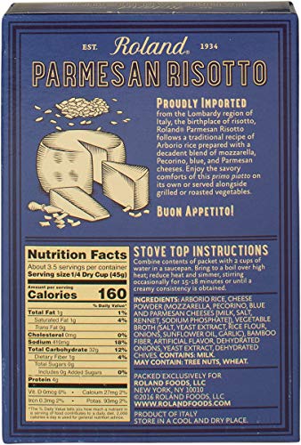 5.8 Roland Foods Italian Risotto, Parmesan Cheese, Ounce