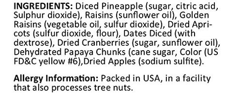 2lbs 1 Pack Anna and Sarah Mini Fruit Trail Mix, Dried Fruits Assortment, Healthy Snack in Resealable Bag