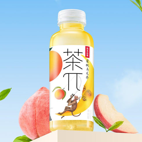 Generic 500ml, Pack 15 Peach Oolong Tea Drink, Bottled Fruit-Flavored Tea Beverage, Refreshing Ready-to-Drink Cold Tea