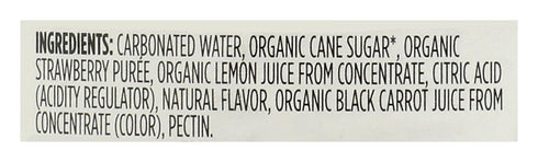 25.4 WHOLE FOODS MARKET Organic Strawberry Flavored Italian Soda, FZ