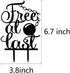Free At Last Cake Topper - Divorce/Break-up Party Decoration - Finally Done Cake Topper for Bachelor Party