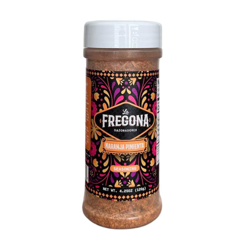 LA FREGONA Pack 1 (4-Pack, Seasoning de Carne Asada | Sea Food | Orange Pepper | Chicken Fajitas)
