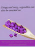 WEIJUEJIYI 150g (5.29oz) Diced Purple Potato Original Dehydrated Vegetables, Natural Food Coloring, No Added, Crisp