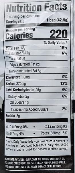 1.5 Pack 12 Boulder Canyon | Sea Salt & Cracked Pepper | Kettle Style Potato Chips| Ounce | of Bundled by SUPERDEALS