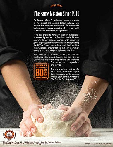 "00" 5lb Giusto's Vita-Grain Organic Unbleached Pizza Flour, Bag