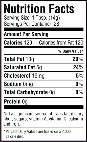 Cornhusker Kitchen 14oz Gourmet Premium Rendered Edible Berkshire Pork Fat (lard) Animal Cooking Oil Jar - Shelf Stable