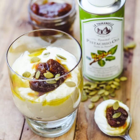 La Tourangelle Roasted Pistachio Expeller-Pressed Oil, 8.45 Fl Oz for Cooking, Baking, and Beauty