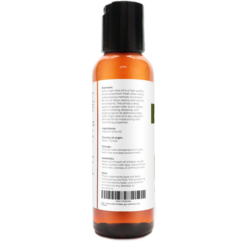 2 Oz 100% velona USDA Certified Organic Olive Oil - Fl | Pure and Natural Carrier Oil | Extra Virgin, Unrefined, Cold