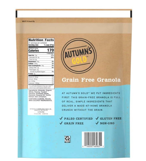 Generic (20 Oz 1 Pack) Autumns Gold Grain Free Toasted Coconut Almond Granola ~ - ~ Gluten-Free, Grain-Free, Non-GMO