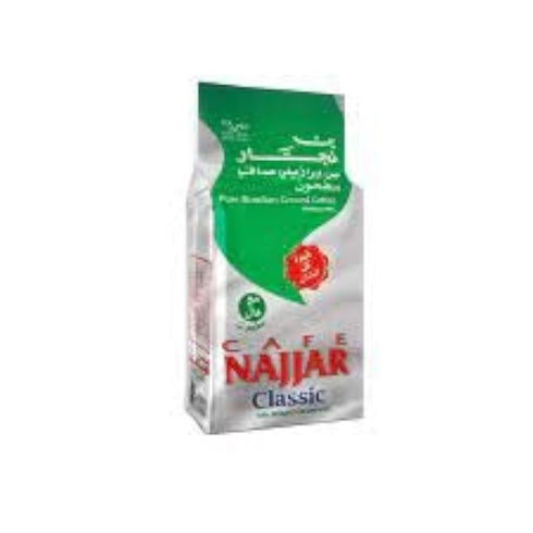 200 100% Caf Najjar, Turkish Coffee with Cardamom, Gr, Arabica Coffee Beans, Ground Coffee, Dark Roast, Lebanese