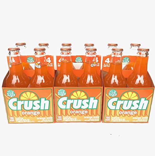 Crush 3 Pack Orange Soda Made With Pure Cane Sugar, 12 Fl. Oz.,