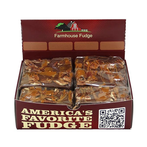 48 oz Farmhouse Fudge Tiger Butter Fudge, Rich & Creamy Vanilla Fudge layered with Peanut Butter and topped off