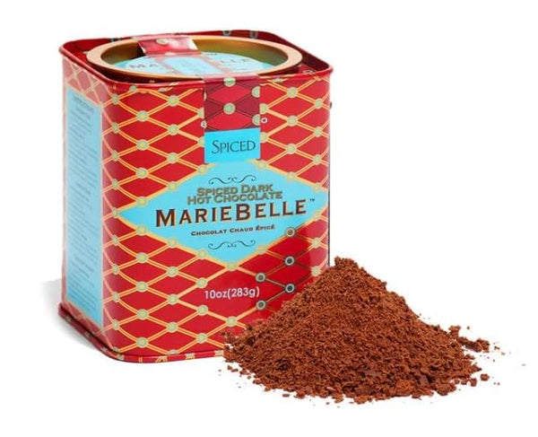 MarieBelle Spicy Hot Chocolate 10 oz Tin - Easy to Prepare Full-Flavored