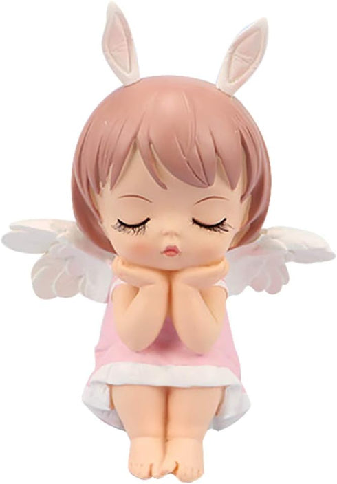 KESYOO Baby Doll Birthday Cupcake Topper Angels Figurine Prince Princess Doll Figures Miniature Resin Statue Ornament Car Ornaments Anniversary Bride Shower Party Decorations Birthday Wedding