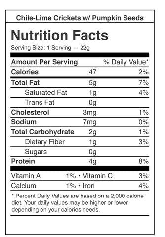 Don Bugito Planet-Friendly Edible Insect Protein Snacks, Chili-Lime Crickets