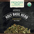 8oz Frontier Co-op Organic Tulsi Holy Basil Herb, Bulk Bag - Highly Aromatic with Minty Flavor - Perfect for Cooking