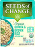 8.5 oz (Pack 3) SEEDS OF CHANGE Organic Quinoa & Brown Rice with Sea Salt, Organic Food, Pouch