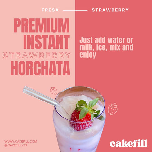Generic 2.6 Cakefill Strawberry Horchata, Instant Beverage Mix, Pound