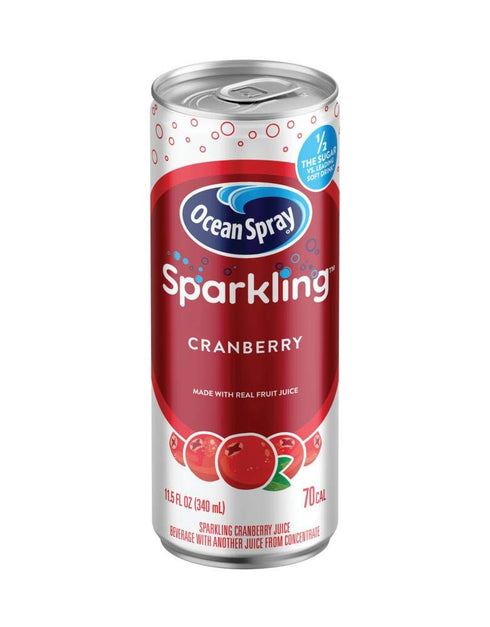 Ocean Spray Sparkling Cranberry Juice Drink, 11.5 Fl Oz Cans, 4 Count