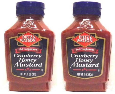 Dietz & Watson , Deli Compliments, Cranberry Honey Mustard, 11oz Bottle (Pack of 2)