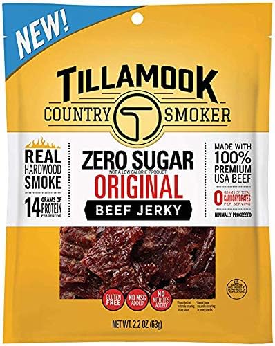 Tillamook Country Smoker Zero Sugar Original Beef Jerky (Pack of 2)