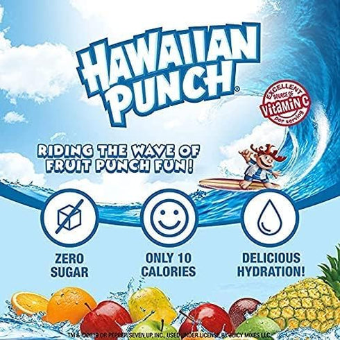 Hawaiian Punch Paradise Variety Pack, Powder Drink Mix (5 boxes, 40 sticks) - Sugar Free & Delicious