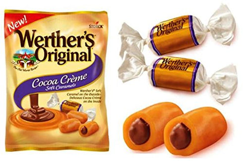 Werther's Original 2.22 Oz (Pack 6) New Cocoa Creme Soft Caramels