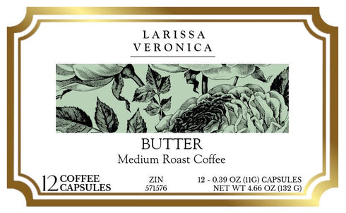 Larissa Veronica (12 571576) 3 Pack Butter Medium Roast Coffee (Single Serve K-Cup Pods) (Gourmet, Naturally Flavored