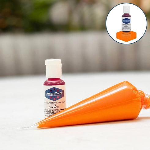 Americolor Soft Gel Paste Food Coloring, Orange, 0.75 oz