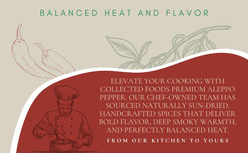 Premium Aleppo Pepper, Naturally Sun-Dried, All-Natural Spice by Pro Chefs for Deep Smoky Flavor & Balanced Heat (2oz